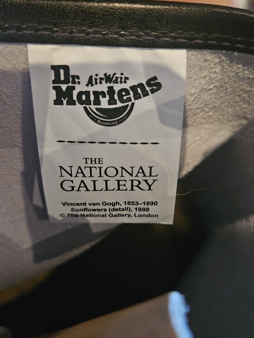 Dr. Martens 1461 The National Gallery Van Gogh Sunflower Boots - Picture 7 of 7
